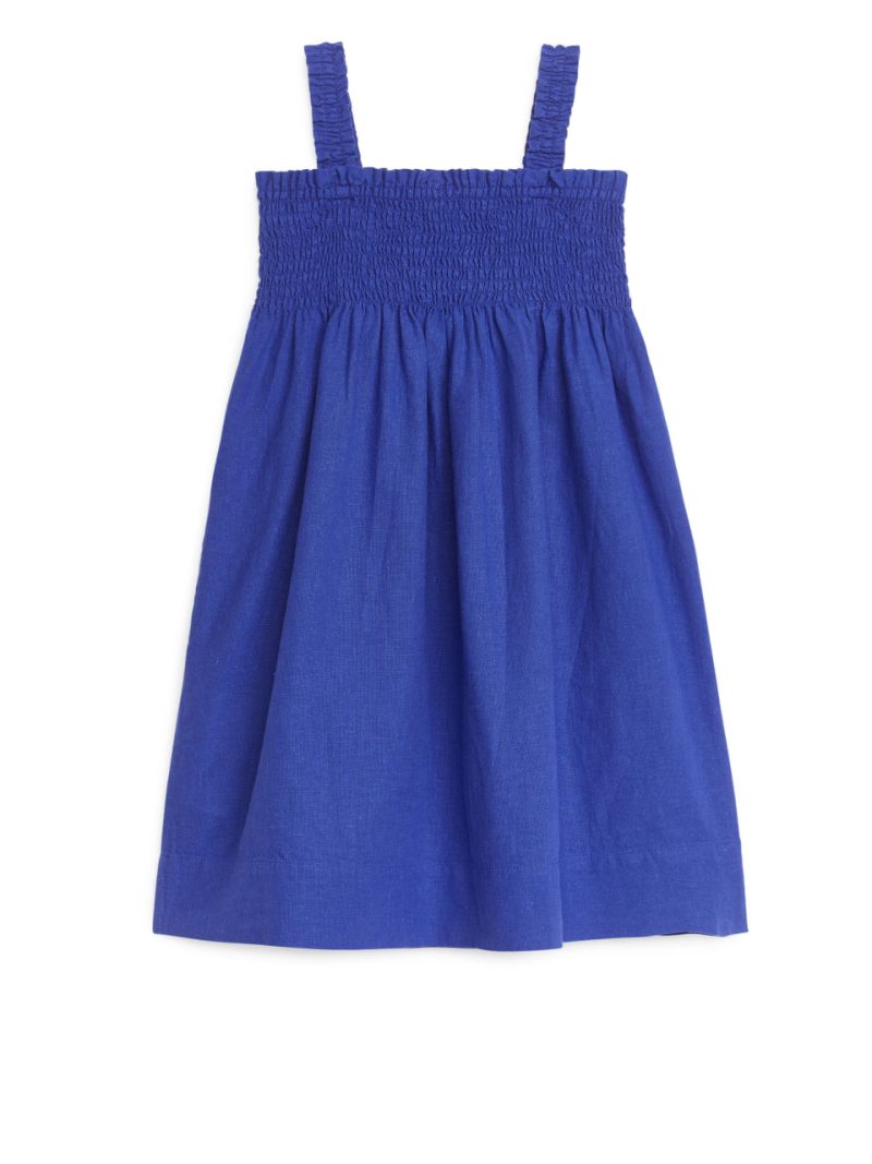 Дитячий лляний сарафан фіолетового кольору   Arket