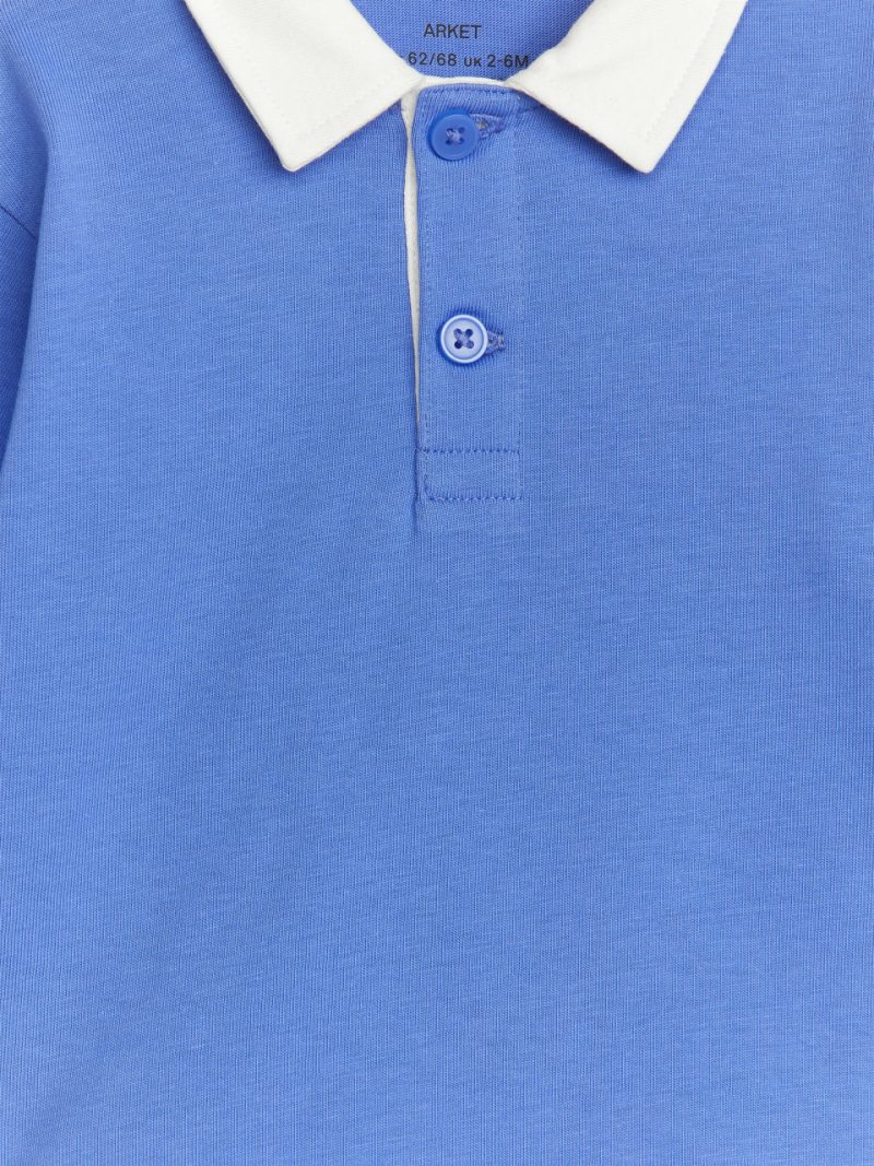 Дитяче поло з контрасним комірцем   Arket