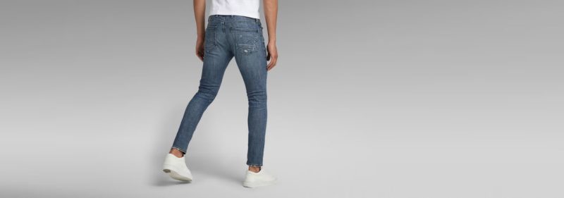 22479 1 Чоловічі еластичні джинси синього кольору G-STAR RAW