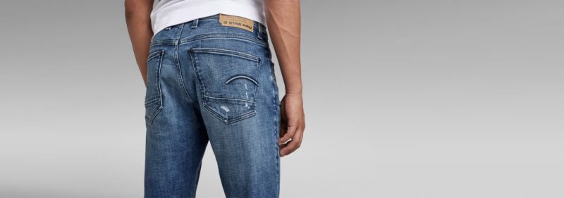 22479 2 Чоловічі еластичні джинси синього кольору G-STAR RAW