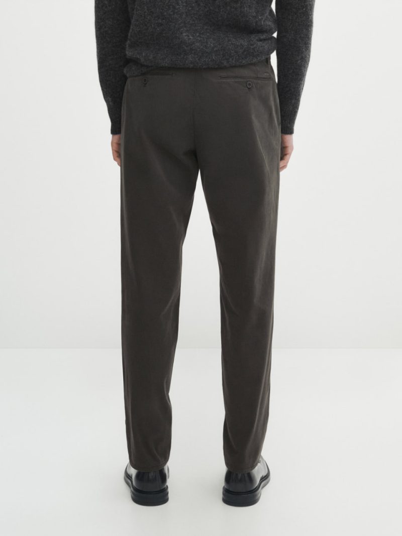 22611 4 Чоловічі чіноси сірого кольору Massimo Dutti