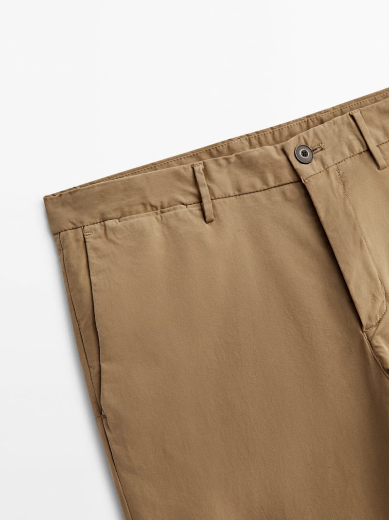 22615 2 Чоловічі чіноси кольору кемел Massimo Dutti