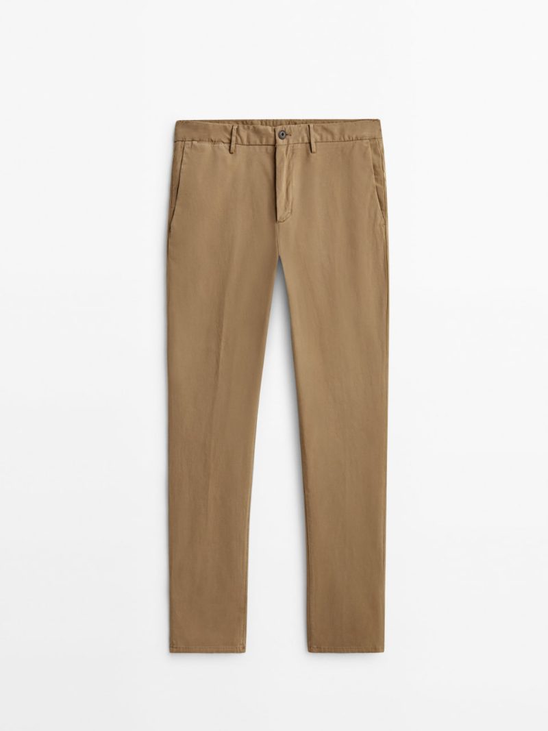 22615 Чоловічі чіноси кольору кемел Massimo Dutti