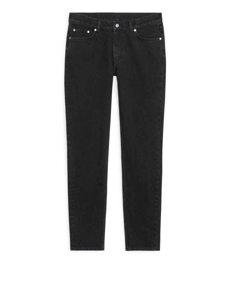 Чоловічі джинси slim stretch графітового кольору  Arket