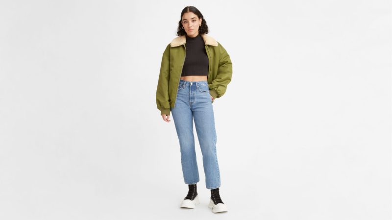 Джинси блакитного кольору wedgie straight  LEVI'S