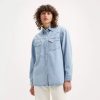 Куртка денім світло-блакитного кольору з перламутровими гудзиками  LEVI'S