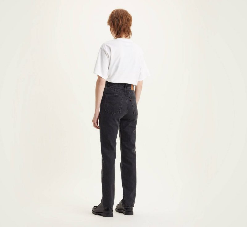 Джинси графітового кольору 70's high slim straight  LEVI'S