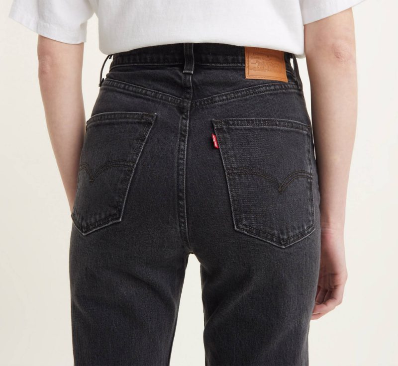 Джинси графітового кольору 70's high slim straight  LEVI'S