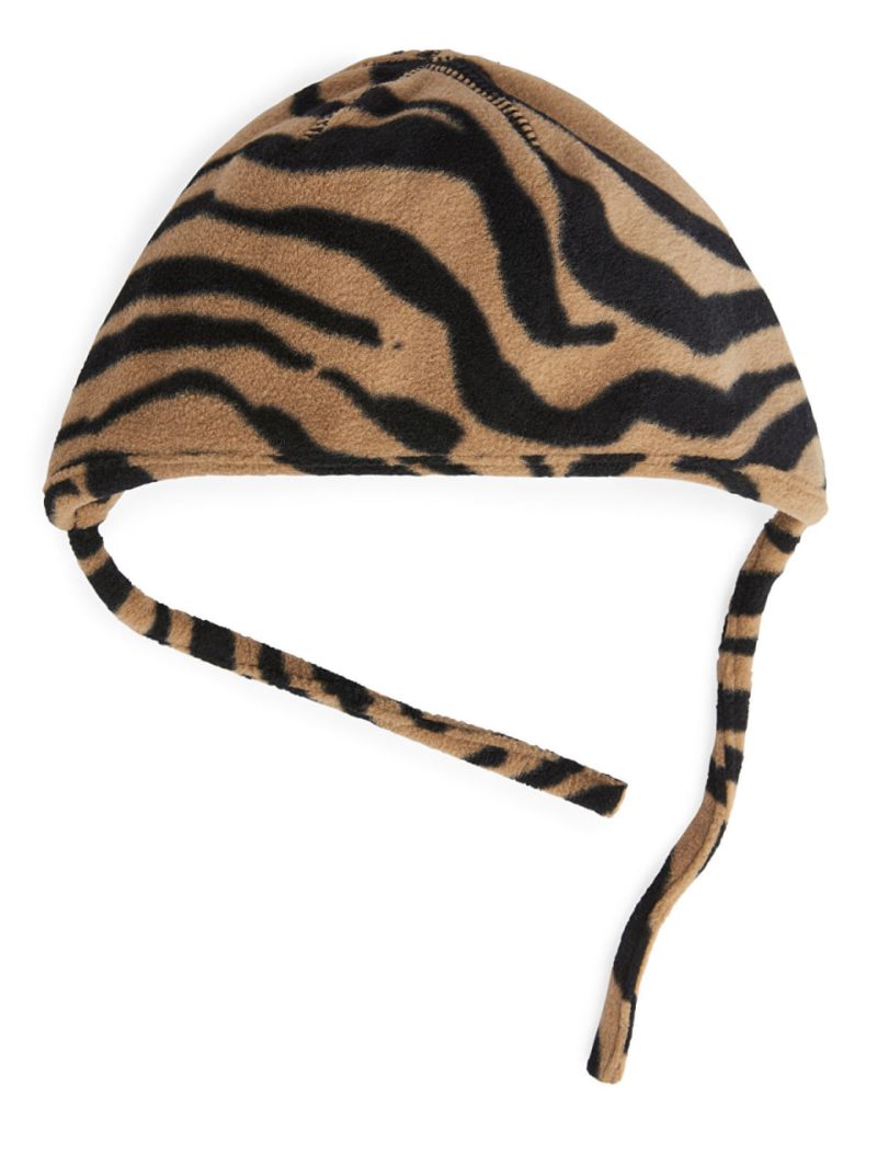 Дитяча шапка енімал принт на зав'язках ARKET