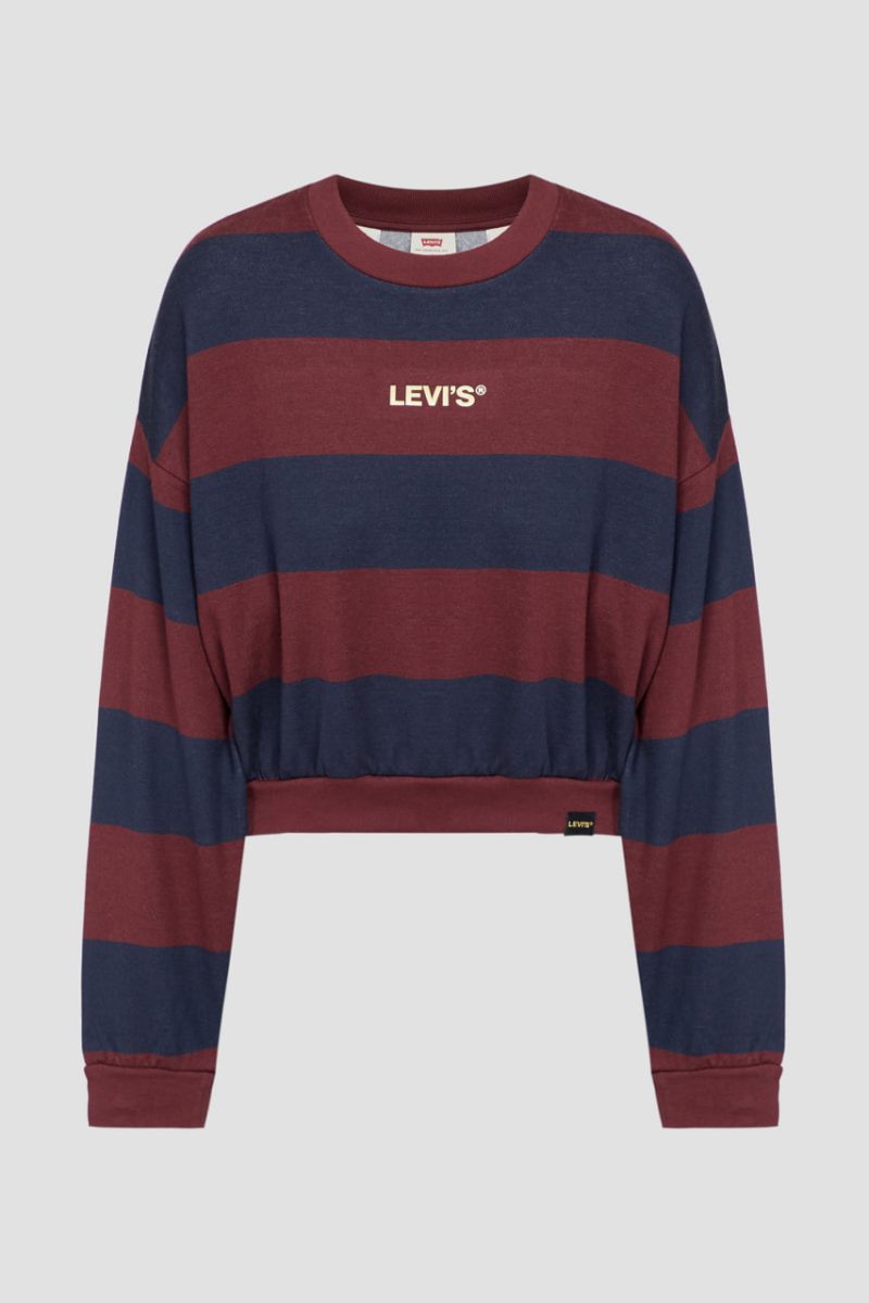 23736 2 Світшот на флісі в смужку LEVI'S