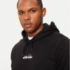 Чоловічий худі чорного кольору на флісі з принтом Ellesse  Ellesse