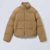 Тепла куртка унісекс бронзового кольору   Weekday