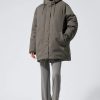 23962 1 Тепла подовжена куртка оверсайз (мікродефект)  Weekday