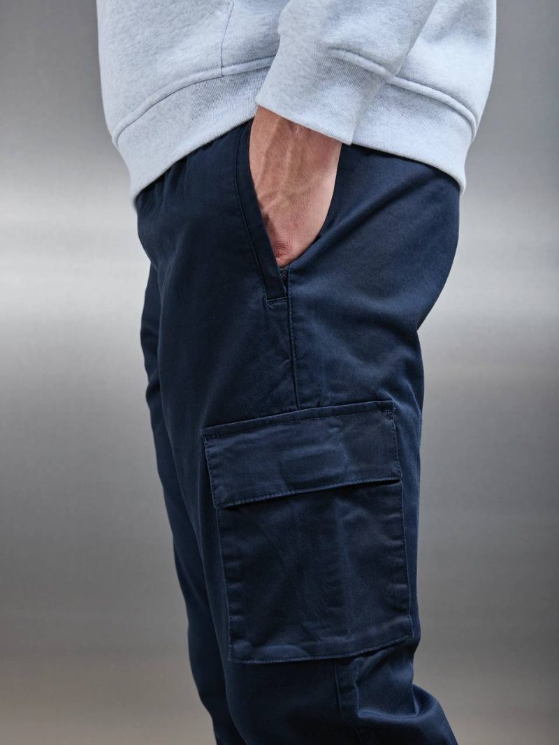 Бавовняні карго сіро-блакитного кольору  ARNE