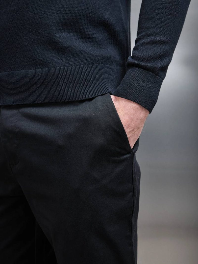 Бавовняні чіноси чорного кольору  ARNE