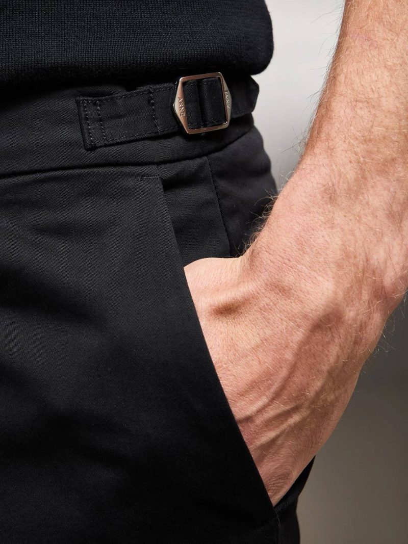 24183 1 Еластичні штани чорного кольору ARNE