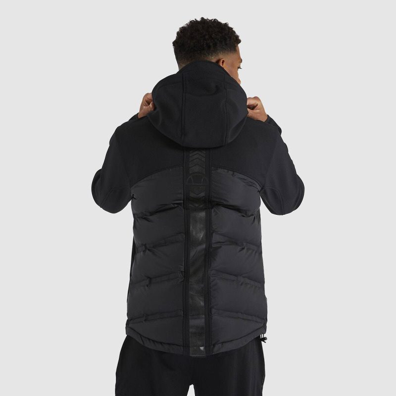 Чоловіча куртка на флісі чорного кольору    Ellesse