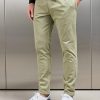 Чоловічі бавовняні еластичні штани оливкового кольору  ARNE