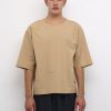 Бавовняна футболка пісочного кольору  LOUNGE NINE