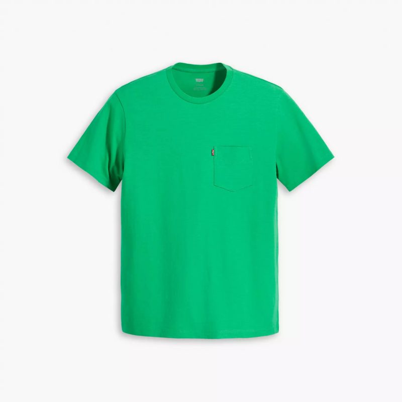 Чоловіча футболка яскраво зеленого кольору  LEVI'S