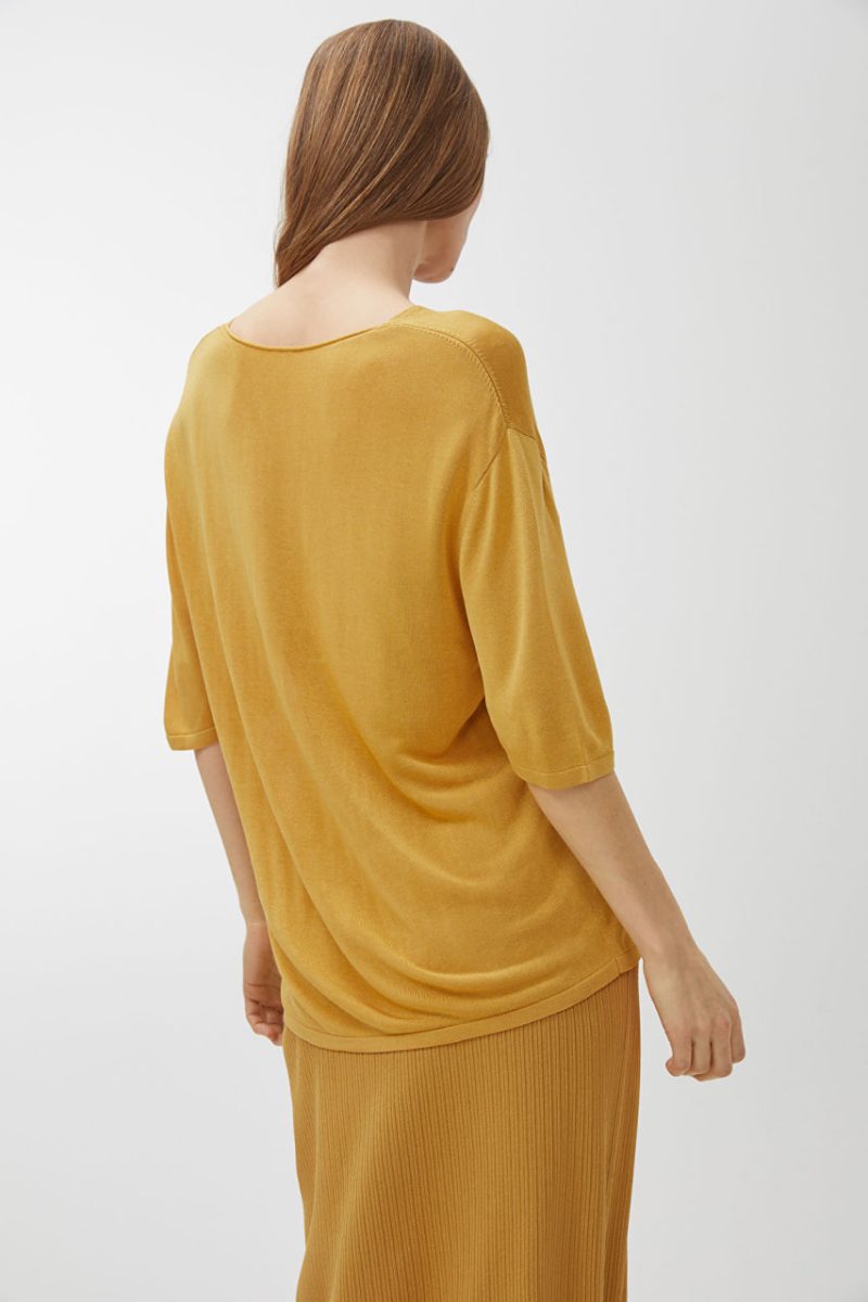 Трикотажний топ гірчичного кольору   ARKET