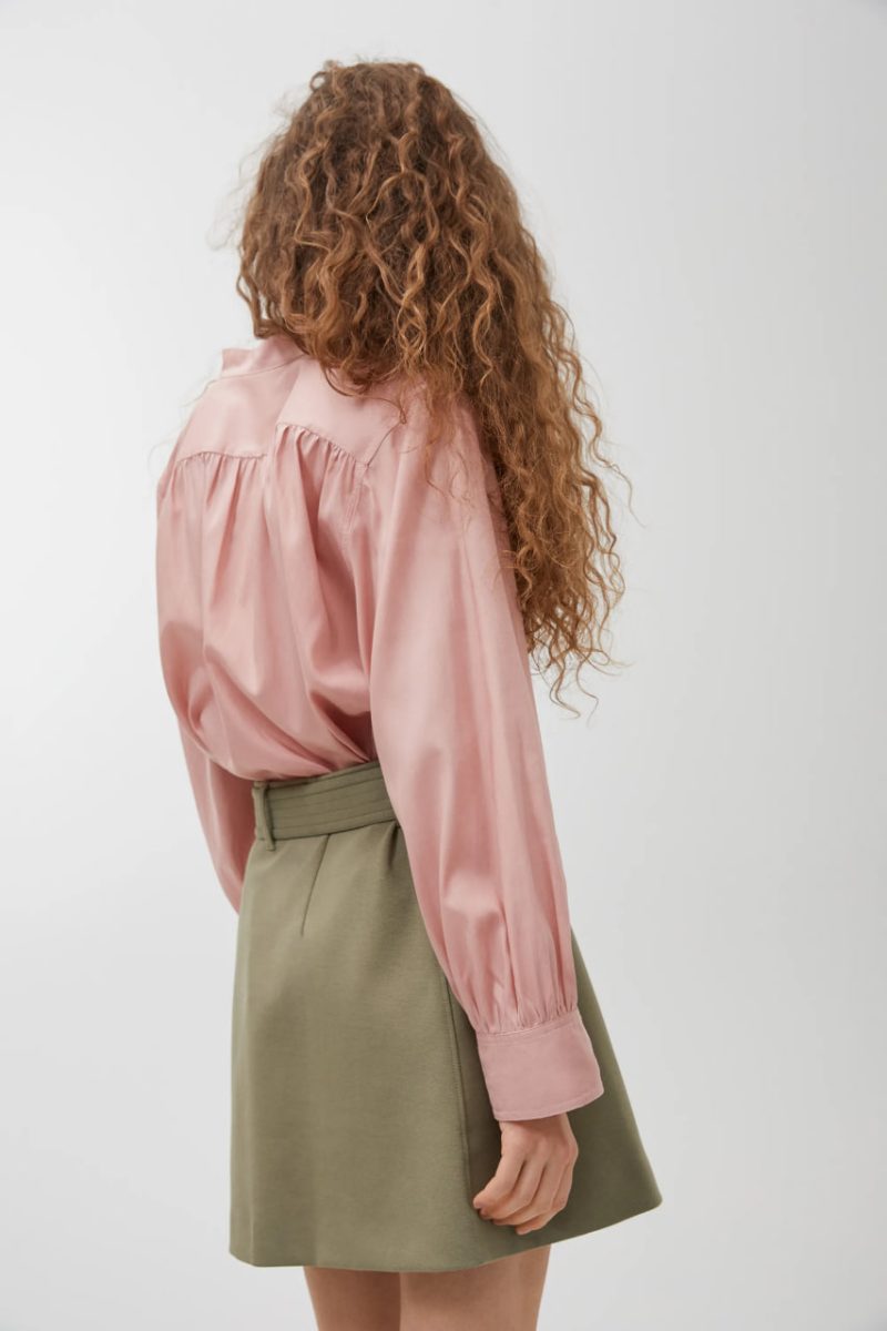 24934 1 Трикотажна спідниця кольору хакі (мікродефект: забруднення-ручка) ARKET