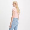 Вкорочена футболка рожевого кольору з контрастними деталями LEVI'S