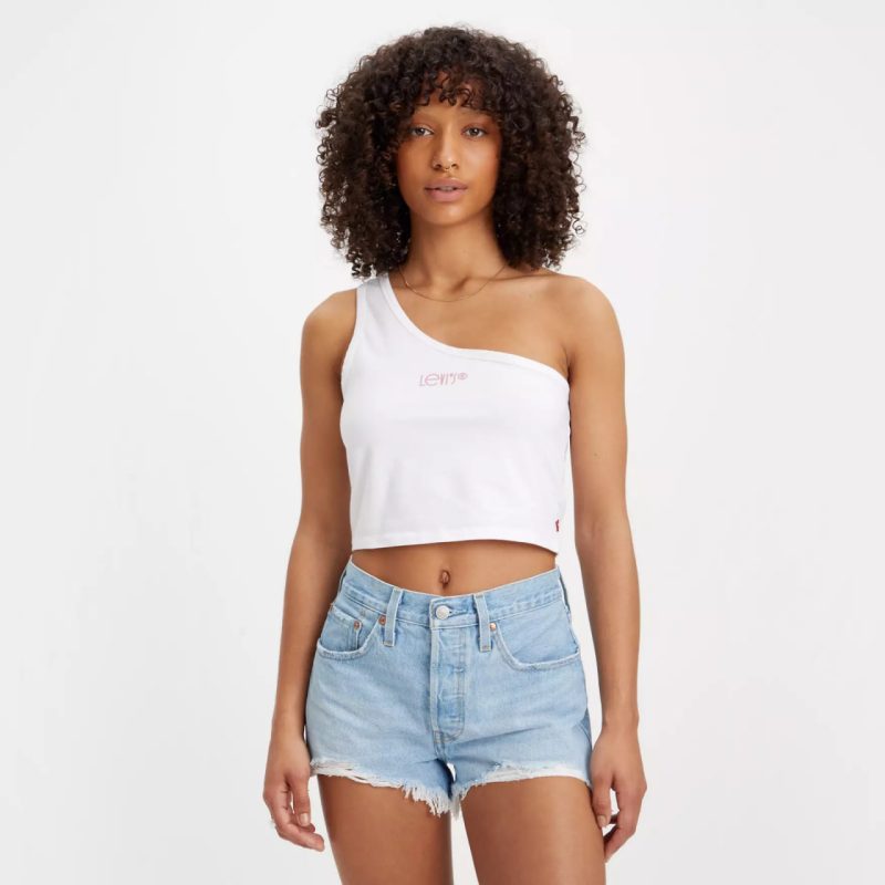 Топ білого кольору на одне плече LEVI'S