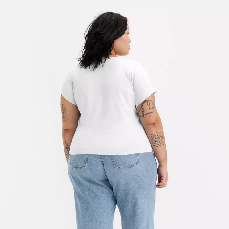 Футболка білого кольору з принтом 501 LEVI'S