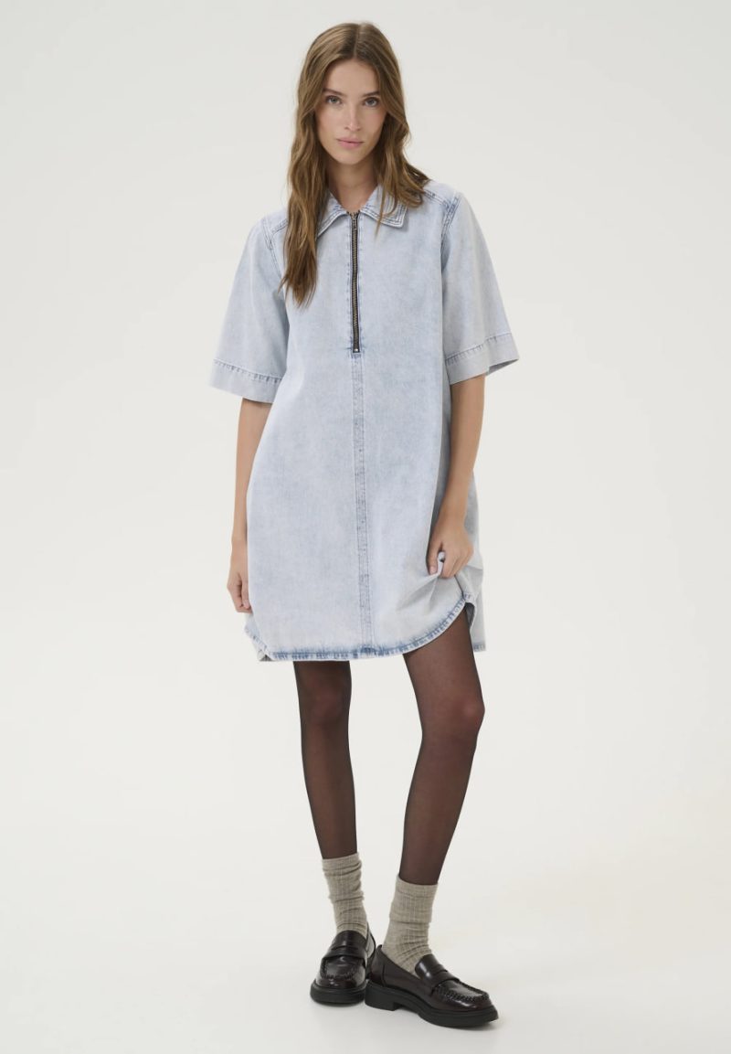 Сукня денім з близкавкою та кишенями  my essential wardrobe